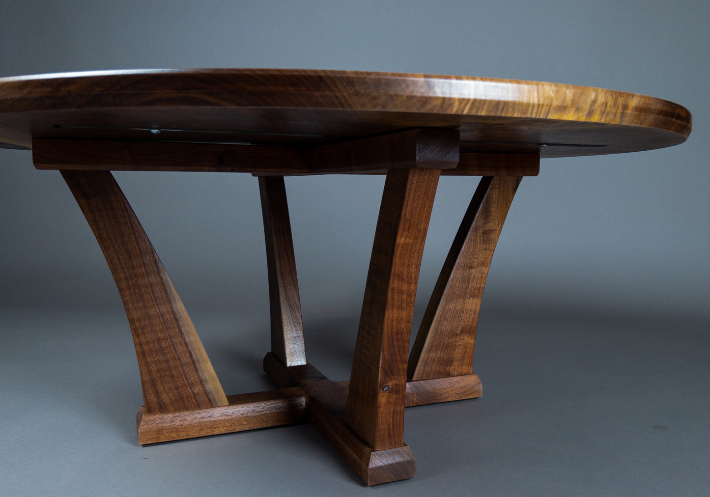 Black walnut and epoxy coffee table
