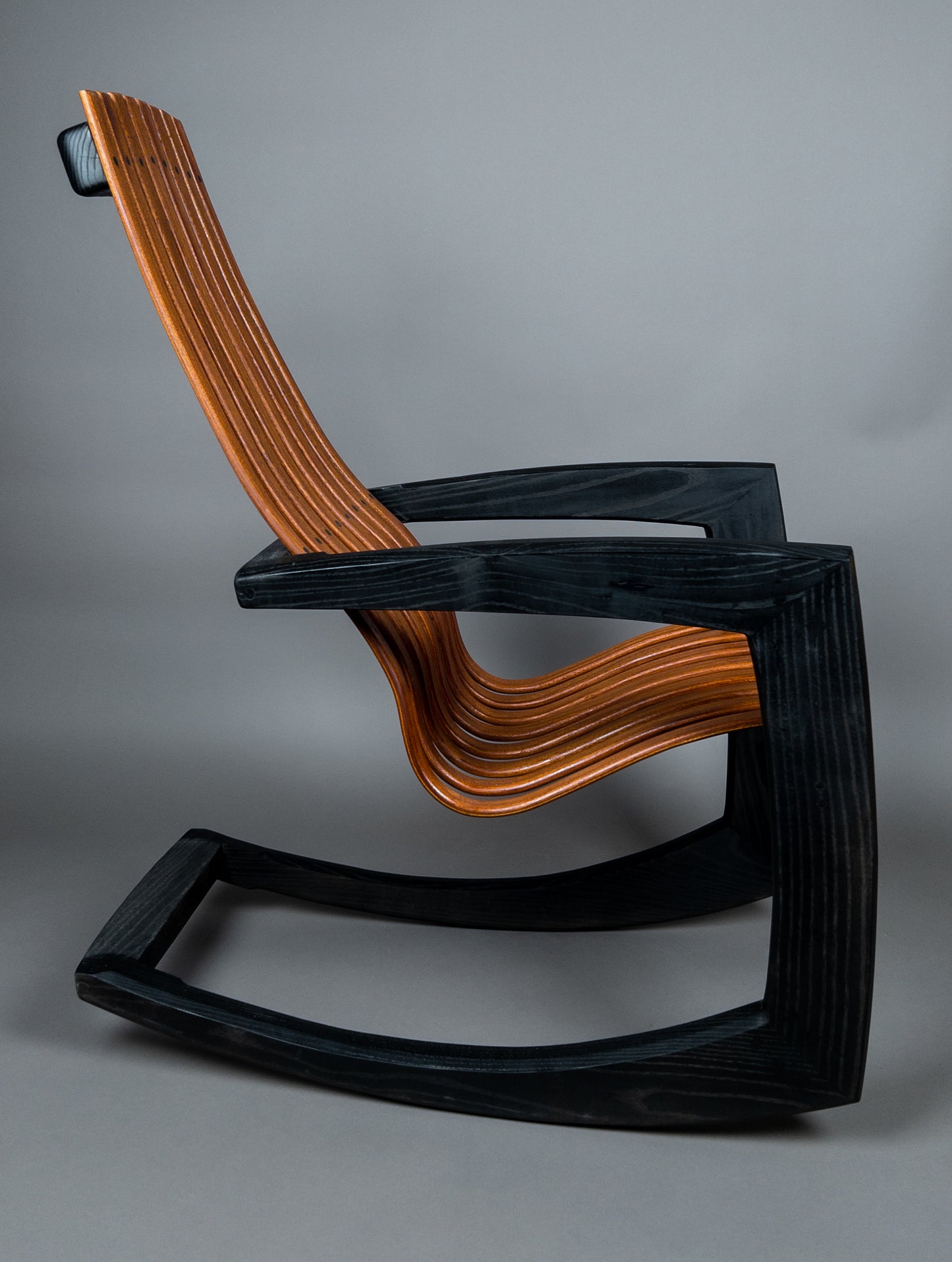 Bent lamination rocking chair