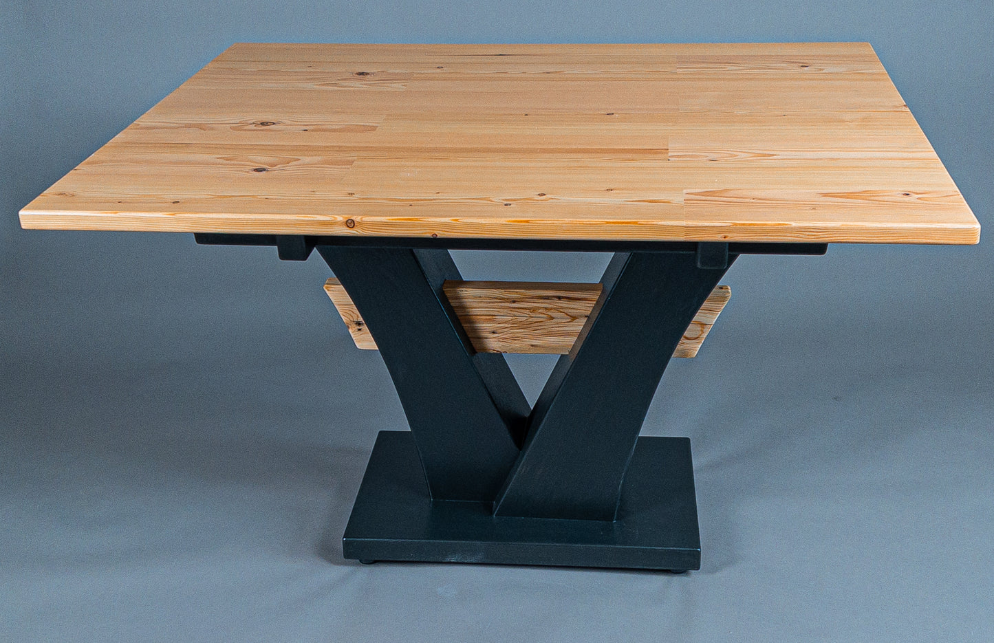 Reclaimed pine dining table