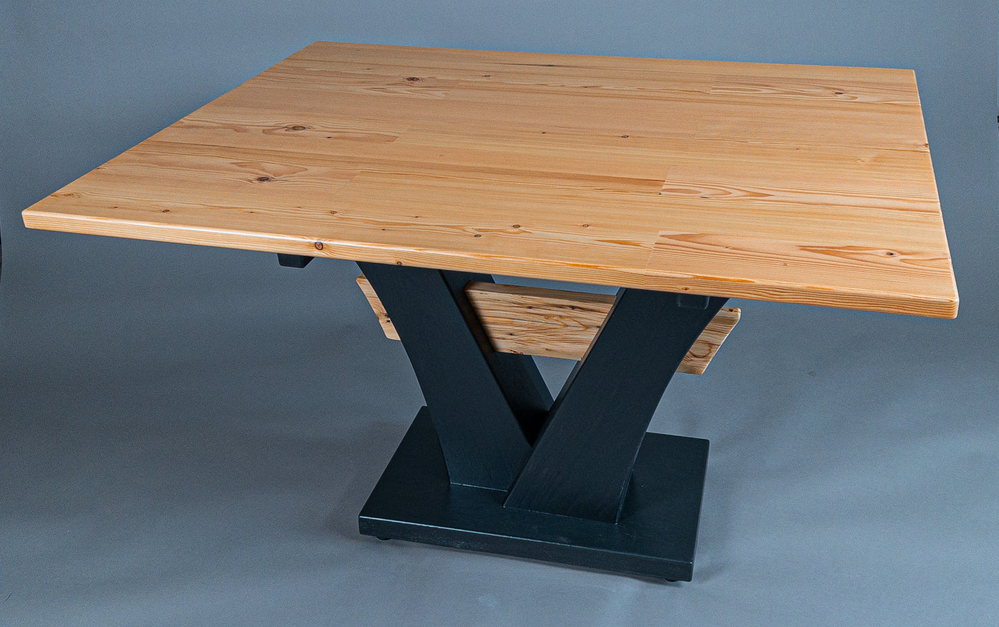 Reclaimed pine dining table