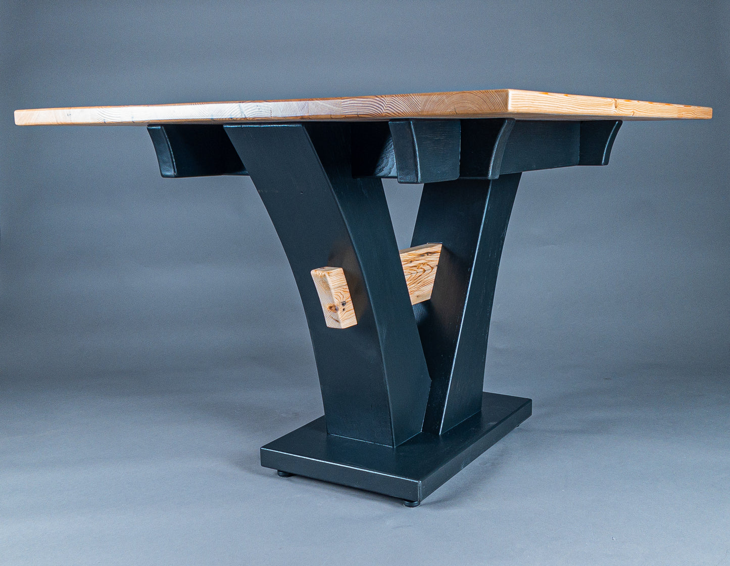 Reclaimed pine dining table