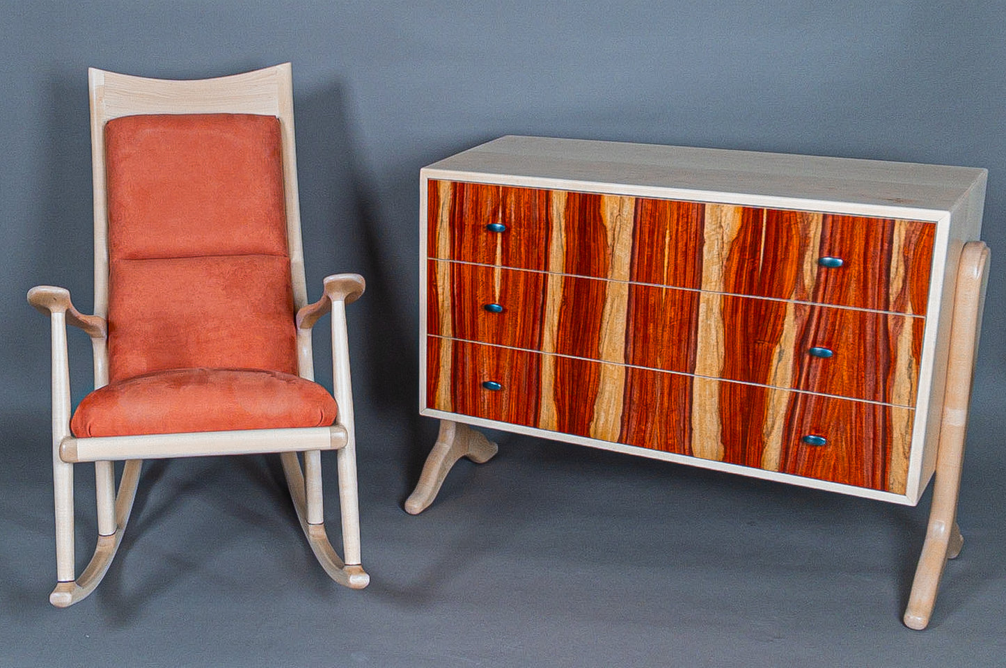 Maple and padauk Dresser