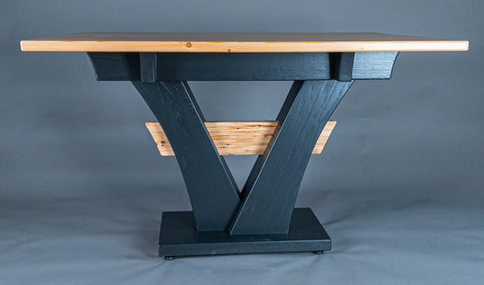 Reclaimed pine dining table